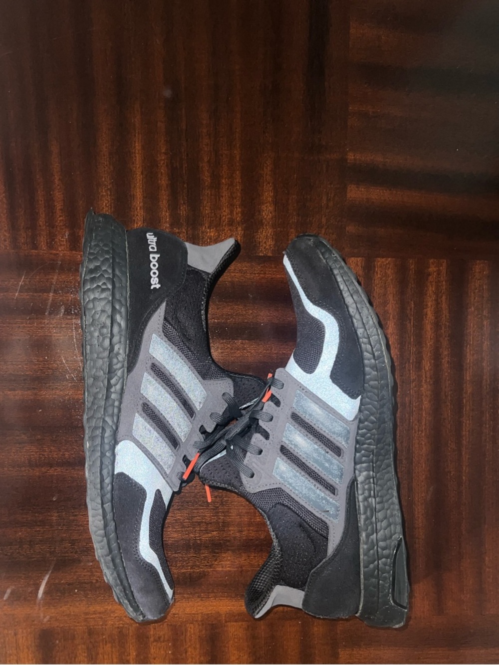 adidas Men’s Black and Gray Ultraboost Sport Sneakers